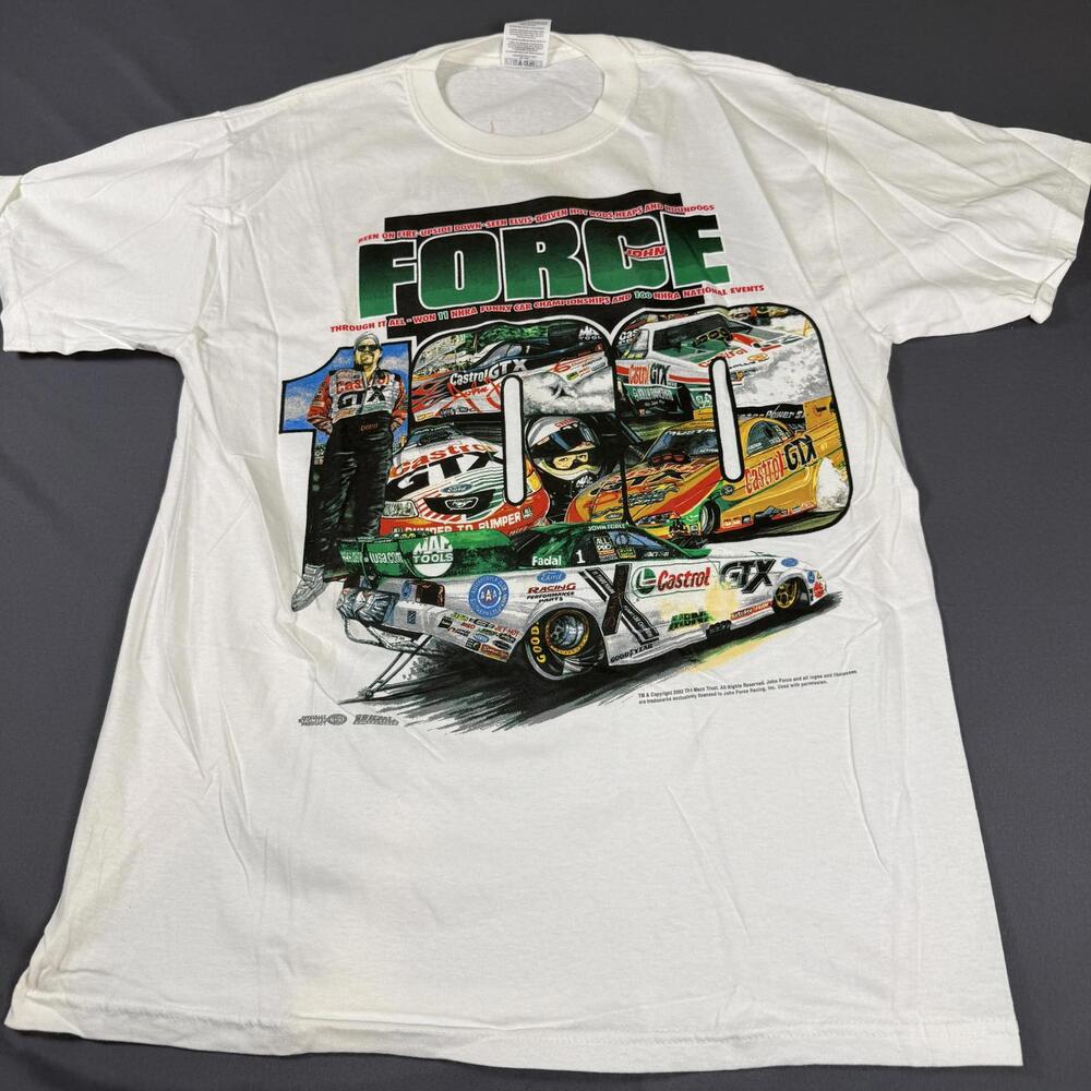 100 Wins NHRA Racing John Force Funny Car Men's Large